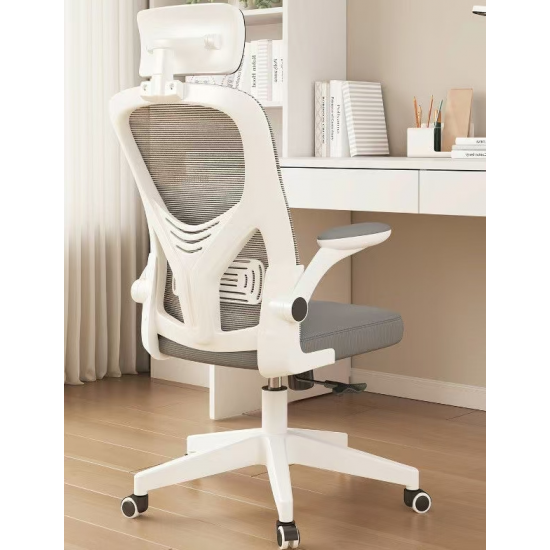 كرسي مكتب باللون الرمادي مع مسند راس am-72